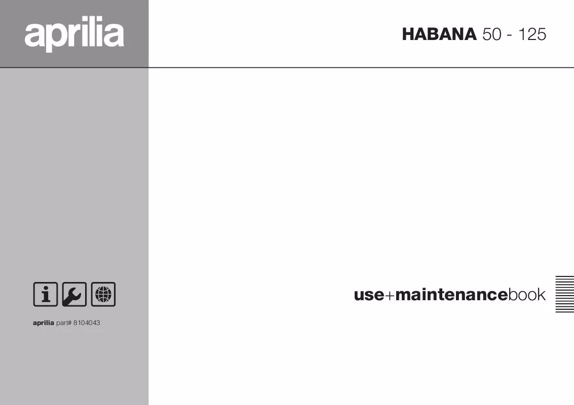 Mode d'emploi APRILIA HABANA 50