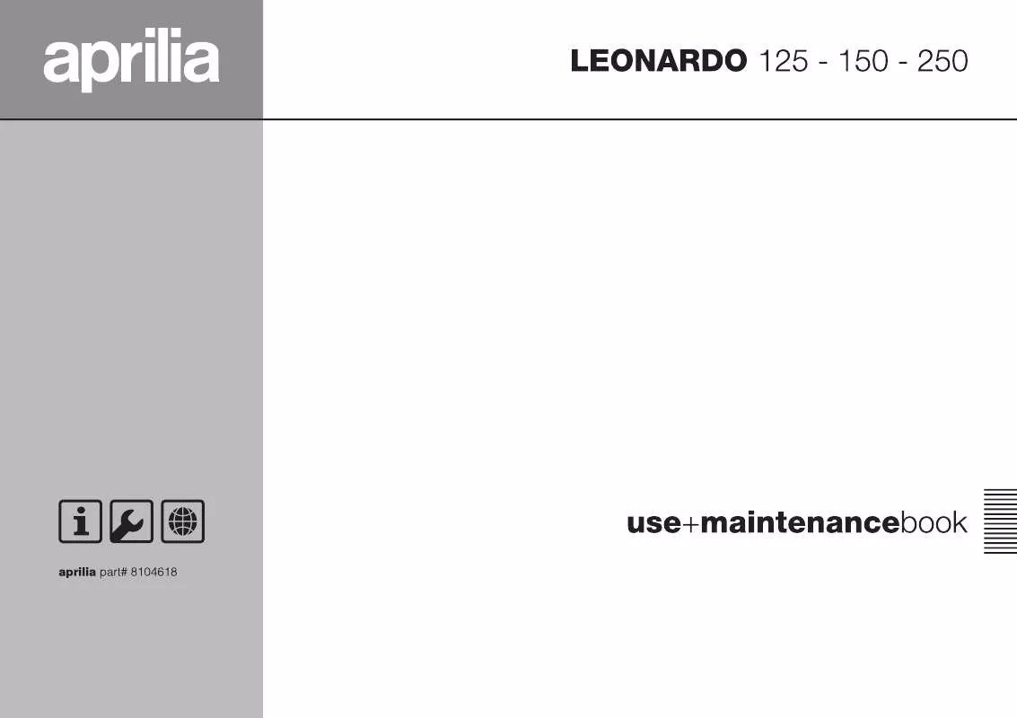 Mode d'emploi APRILIA LEONARDO 125