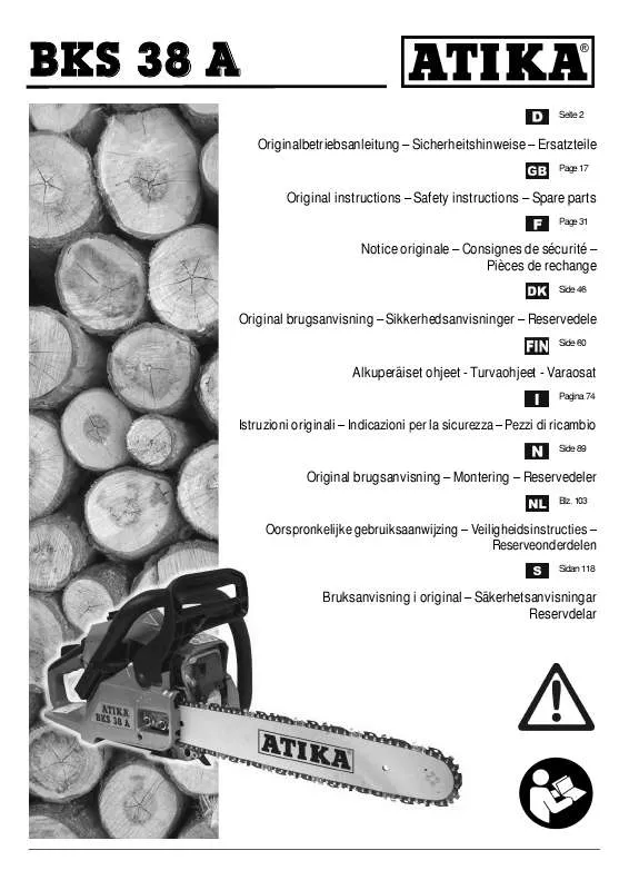 Mode d'emploi ATIKA BKS 38 A