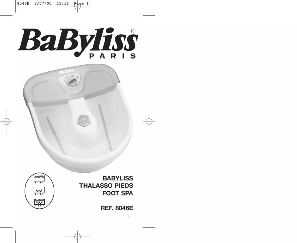 Mode d'emploi BABYLISS 8046E