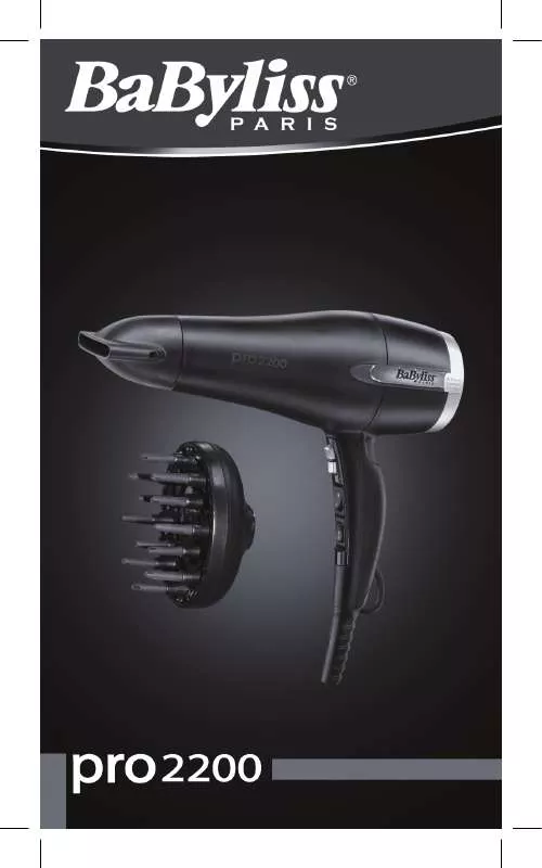 Mode d'emploi BABYLISS D495E