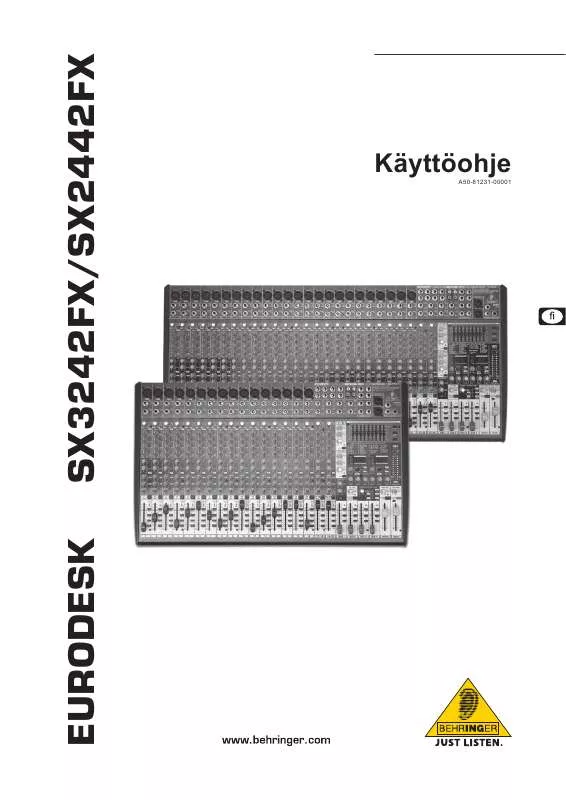 Mode d'emploi BEHRINGER SX3242FX