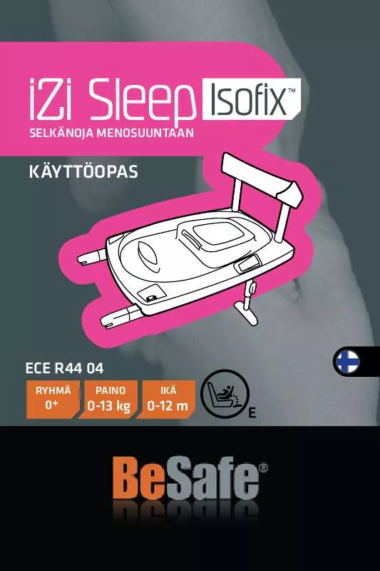 Mode d'emploi BESAFE IZI SLEEP ISOFIX