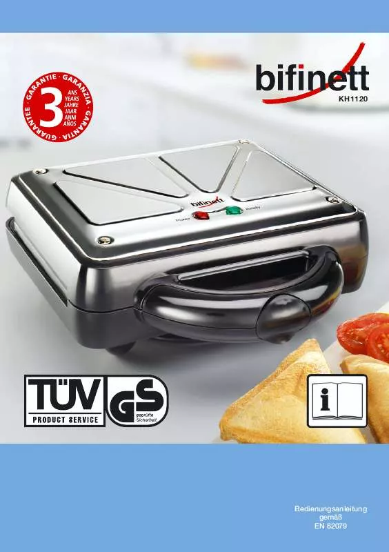 Mode d'emploi BIFINETT KH 1120 SANDWICHMAKER