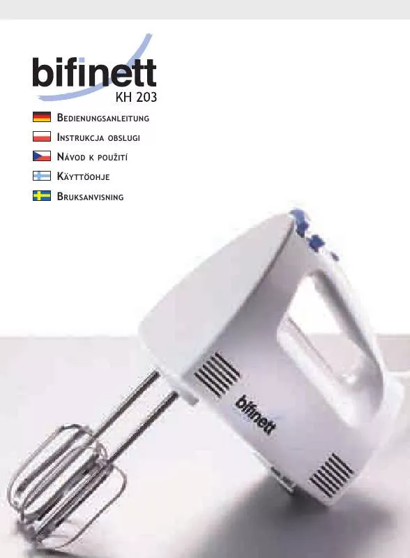 Mode d'emploi BIFINETT KH 203 MIXER