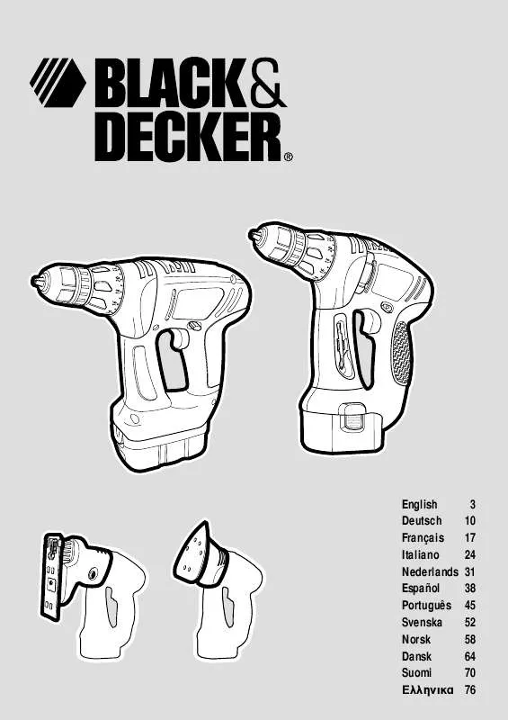 Mode d'emploi BLACK & DECKER KC2000