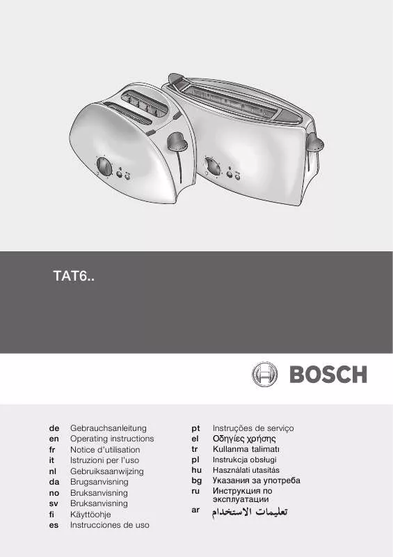 Mode d'emploi BOSCH TAT 6101/01