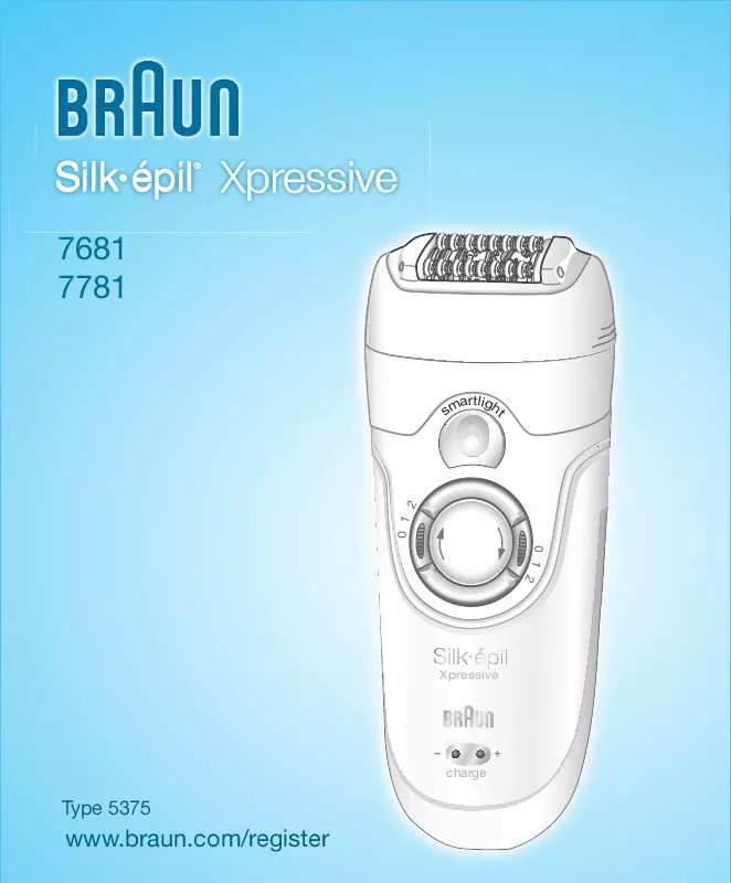 Mode d'emploi BRAUN 7781