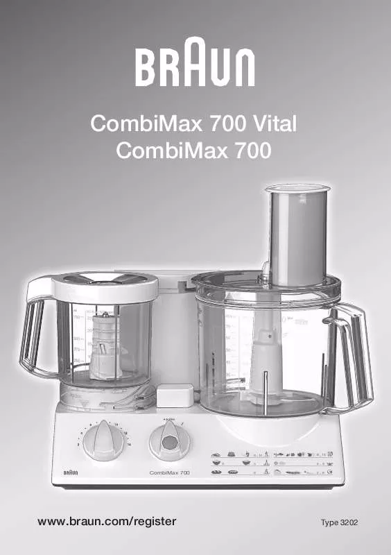 Mode d'emploi BRAUN COMBIMAX 700 VITAL