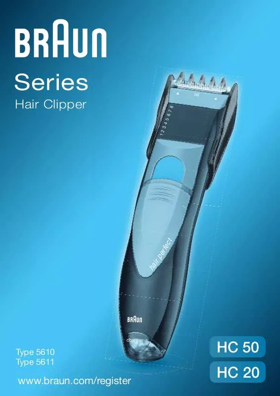 Mode d'emploi BRAUN HAIR CLIPPER