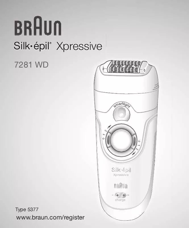 Mode d'emploi BRAUN SILK-EPIL XPRESSIVE