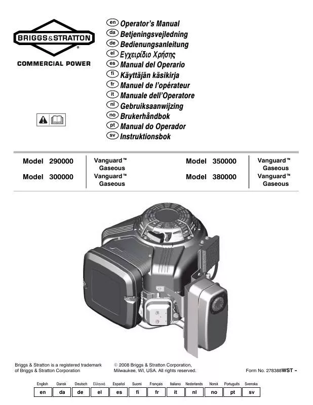 Mode d'emploi BRIGGS & STRATTON 303000