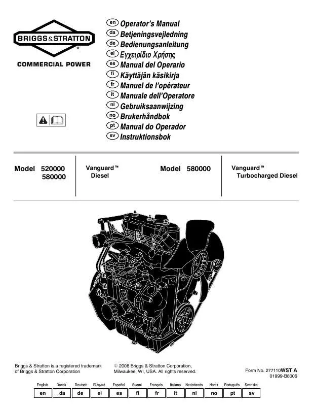 Mode d'emploi BRIGGS & STRATTON 435447