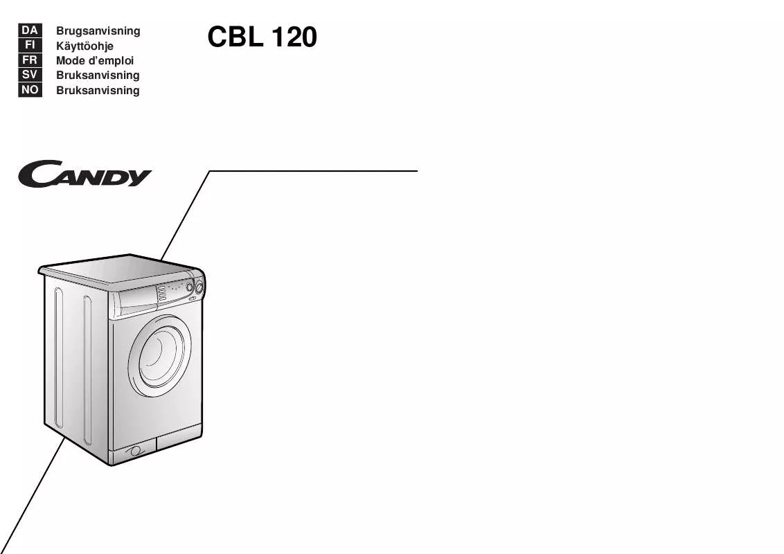 Mode d'emploi CANDY CBL 120