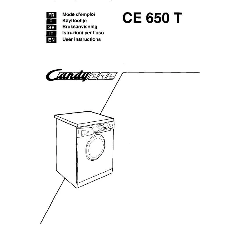 Mode d'emploi CANDY CE 650 T