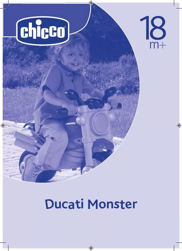 Mode d'emploi CHICCO DUCATI MONSTER