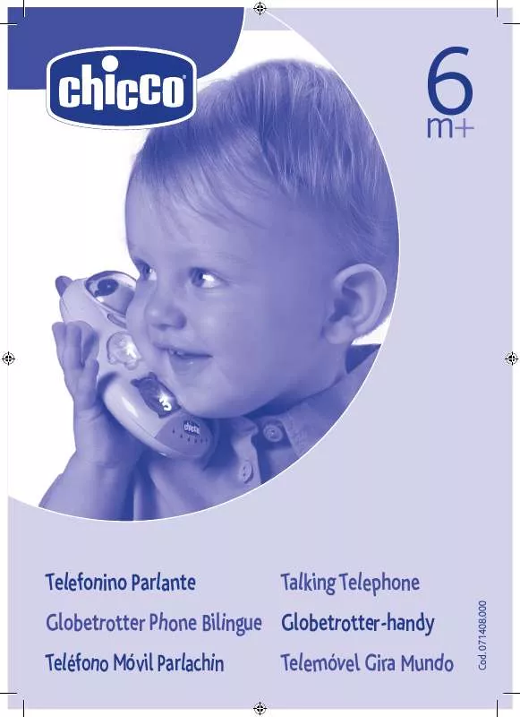 Mode d'emploi CHICCO GLOBETROTTER PHONE BILINGUE