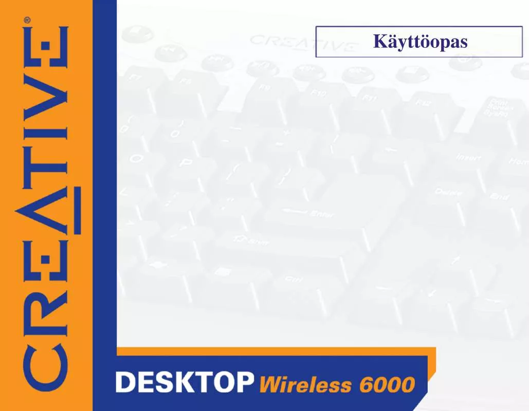 Mode d'emploi CREATIVE DESKTOP WIRELESS 6000