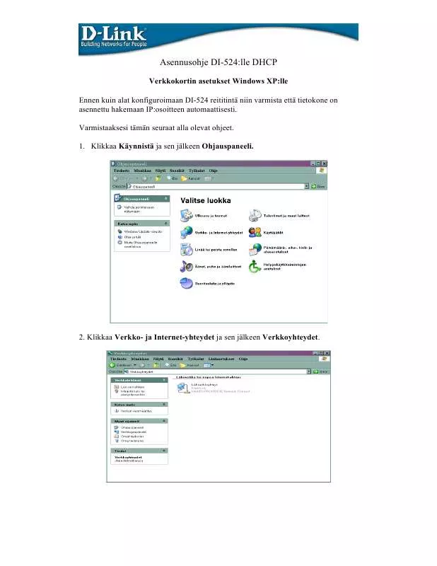 Mode d'emploi D-LINK DI-524-11E DHCP