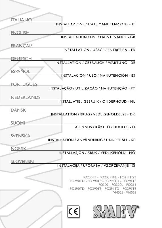 Mode d'emploi DOMETIC FO211FGT