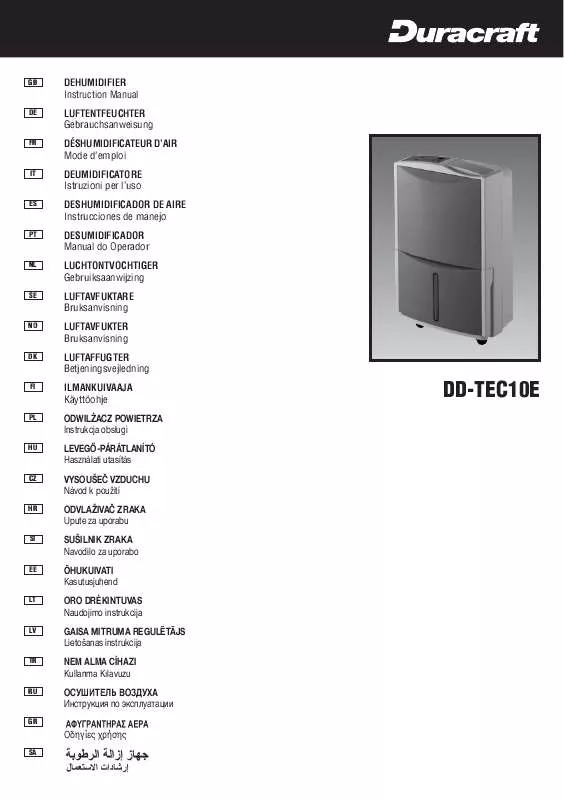 Mode d'emploi DURACRAFT DD-TEC10E