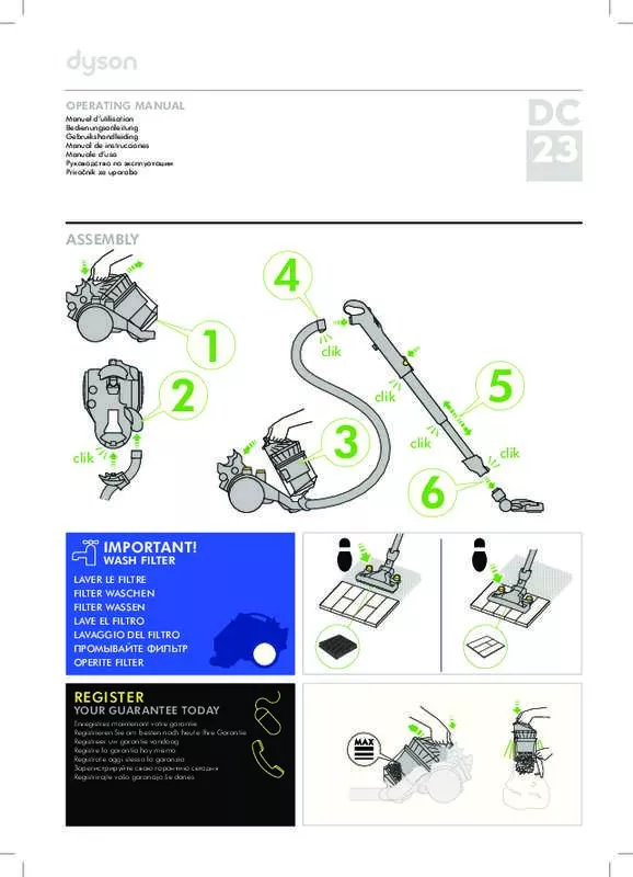 Mode d'emploi DYSON DC23