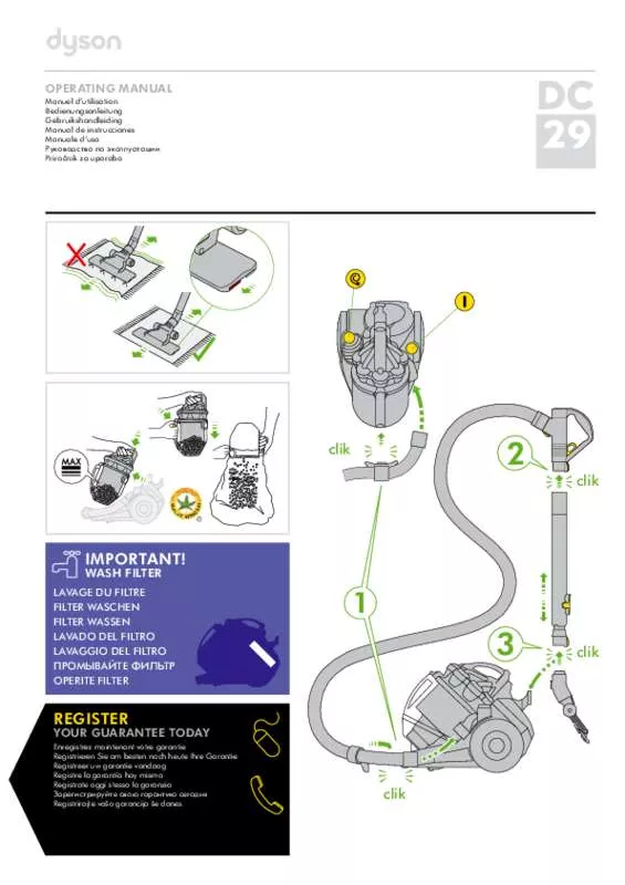 Mode d'emploi DYSON DC29DB ALLERGY