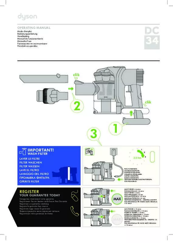 Mode d'emploi DYSON DC34