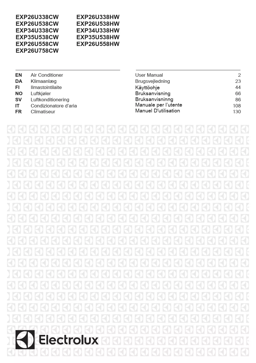 Mode d'emploi ELECTROLUX CHILLFLEX PRO EXP26U538CW