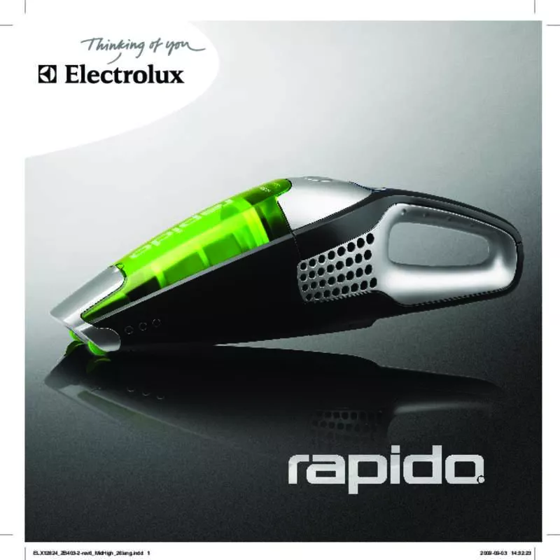 Mode d'emploi ELECTROLUX RAPIDO ZB4112