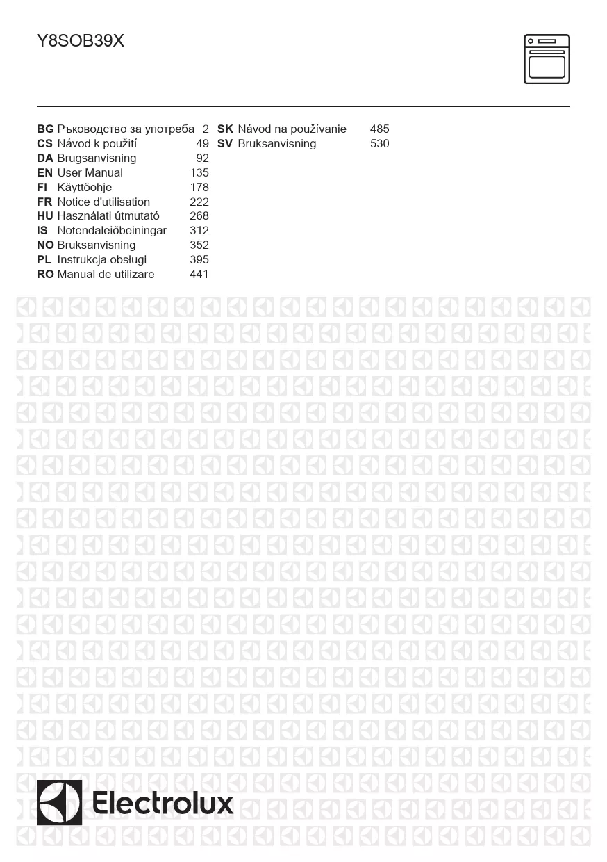 Mode d'emploi ELECTROLUX Y8SOB39X