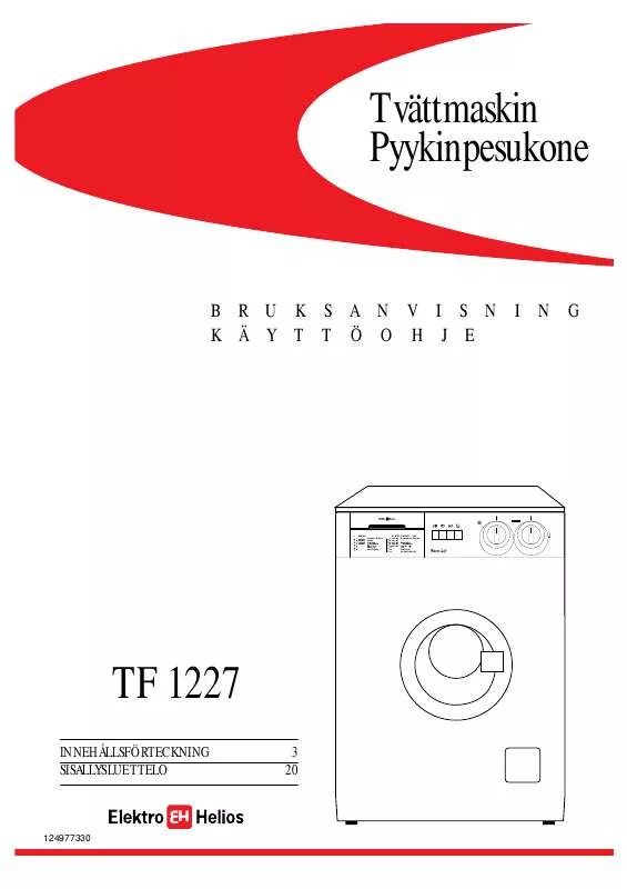 Mode d'emploi ELEKTRA TF1227