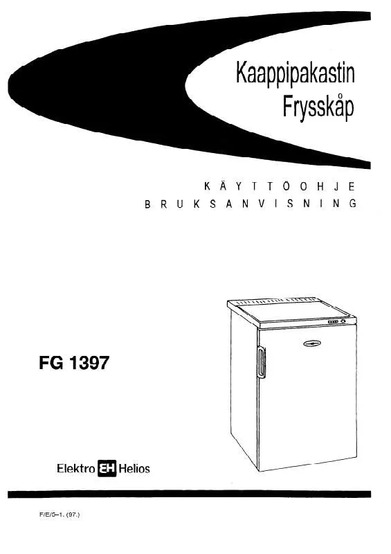 Mode d'emploi ELEKTRO HELIOS FG1397