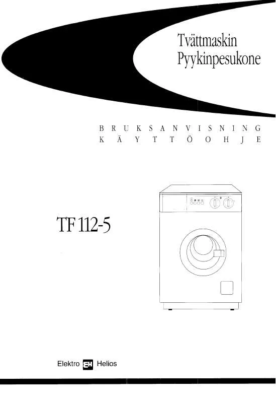 Mode d'emploi ELEKTRO HELIOS TF112-5