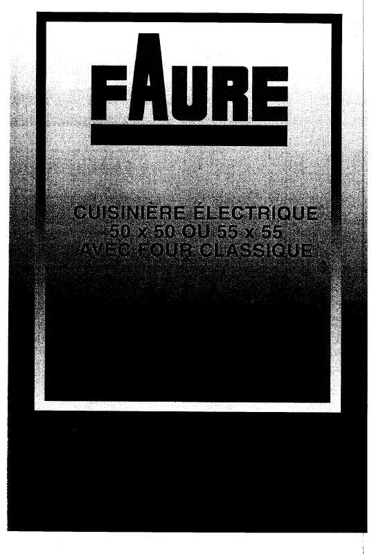 Mode d'emploi FAURE CCE472W1