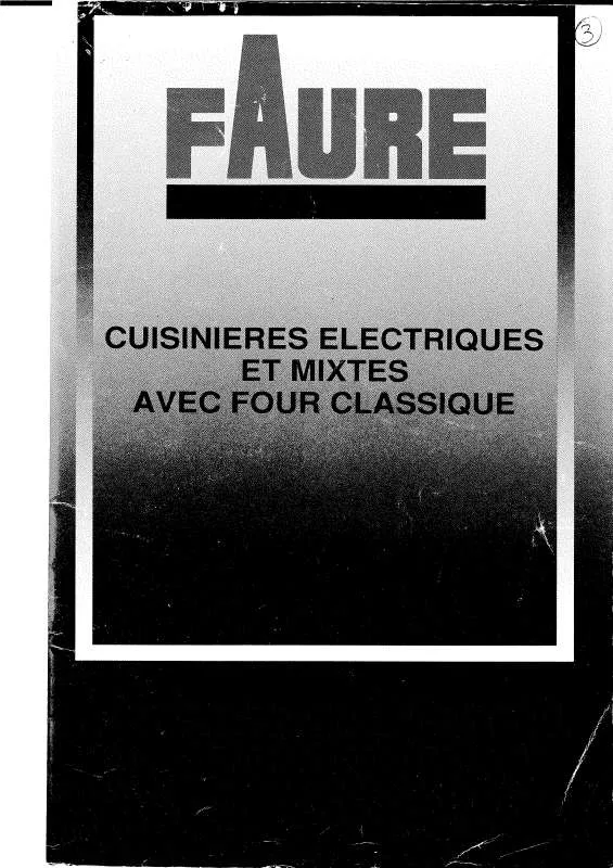 Mode d'emploi FAURE CCE663W