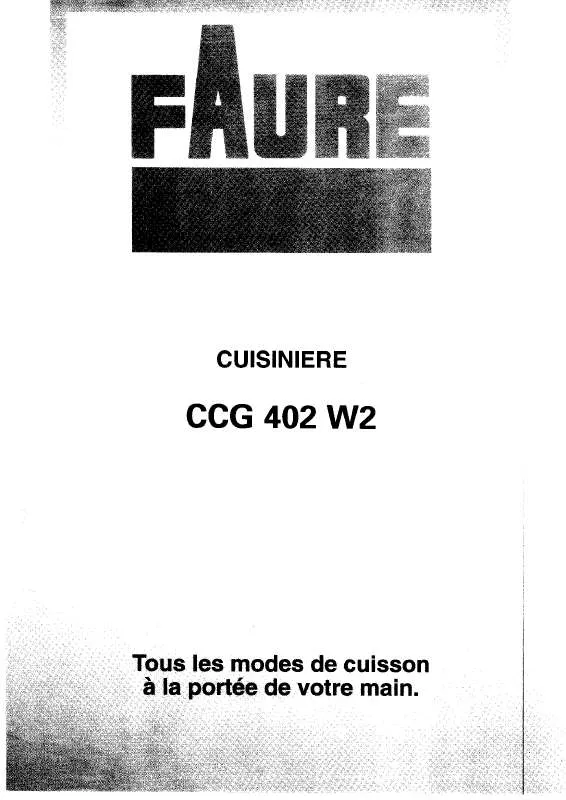 Mode d'emploi FAURE CCG402W