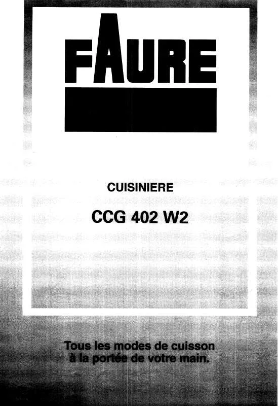 Mode d'emploi FAURE CCG402W2