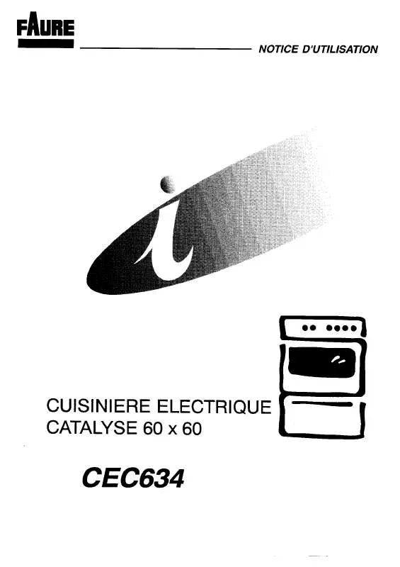 Mode d'emploi FAURE CEC634W