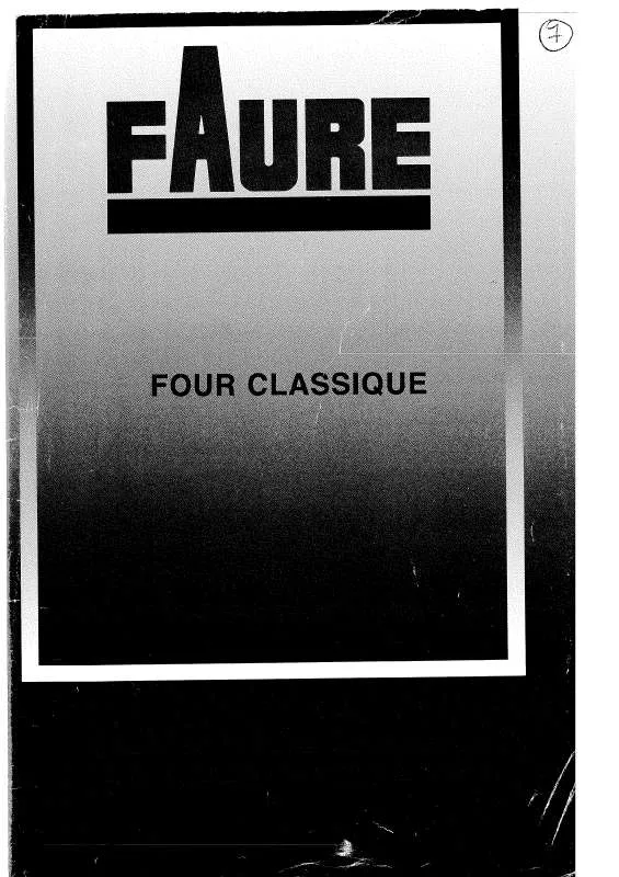 Mode d'emploi FAURE CFC412M1