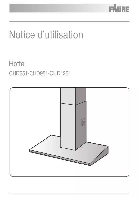 Mode d'emploi FAURE CHD651W