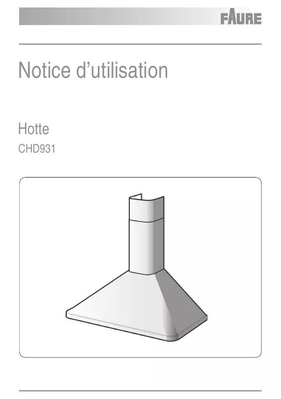 Mode d'emploi FAURE CHD931X