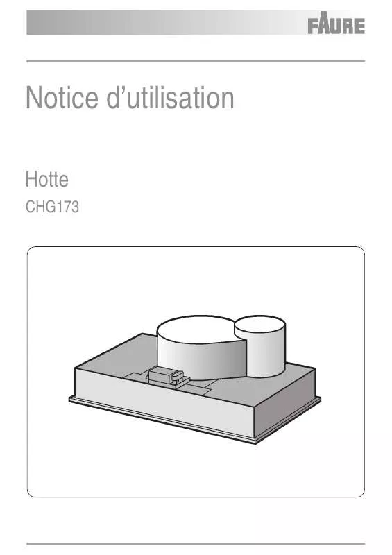 Mode d'emploi FAURE CHG173W
