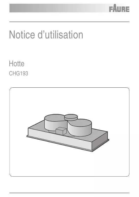 Mode d'emploi FAURE CHG193N
