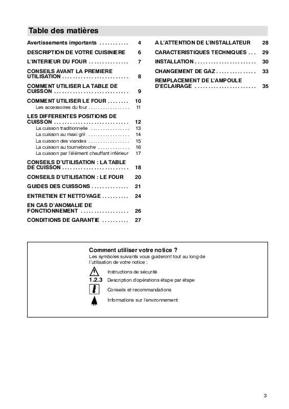 Mode d'emploi FAURE CMC6992W1