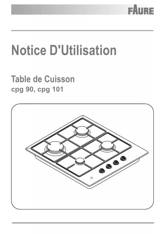 Mode d'emploi FAURE CPG90N