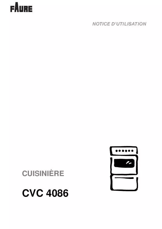 Mode d'emploi FAURE CVC4086W