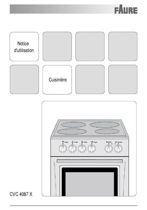 Mode d'emploi FAURE CVC4087X
