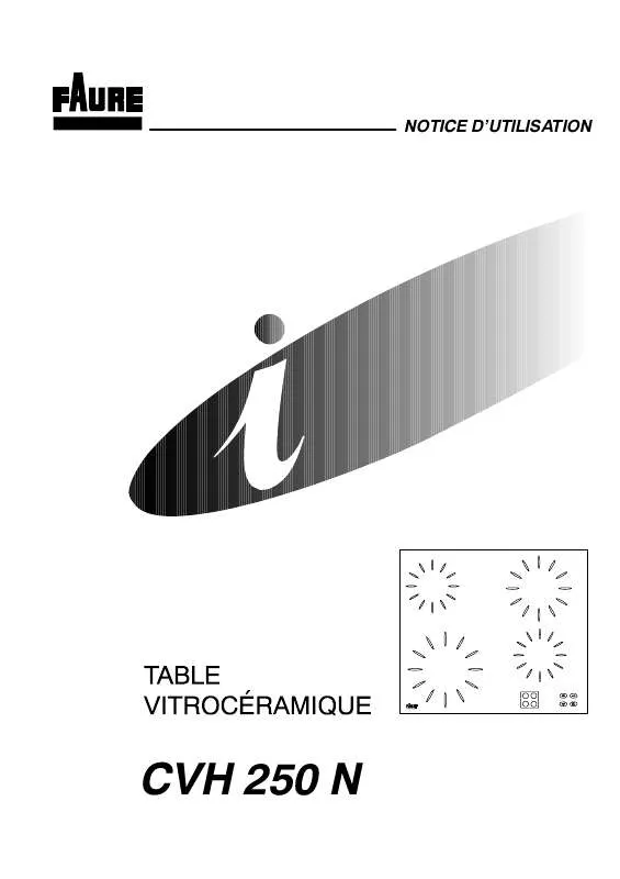 Mode d'emploi FAURE CVH250N