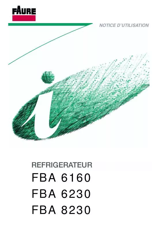 Mode d'emploi FAURE FBA6160